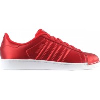 Кроссовки Adidas Superstar кожаные красные